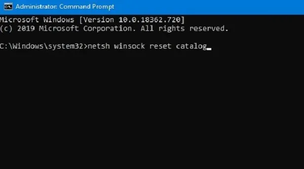 Đặt lại Winsock Catalog