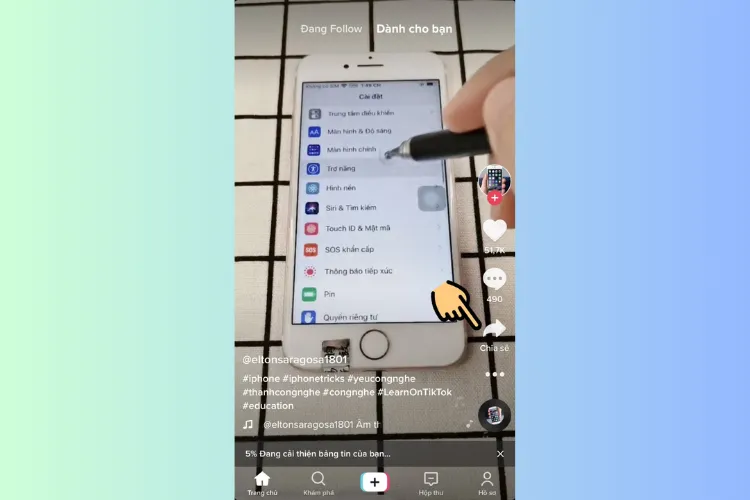 Cách sao chép liên kết TikTok