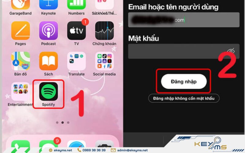 Bước 1: Mở ứng dụng và đăng nhập tài khoản Premium trên điện thoại