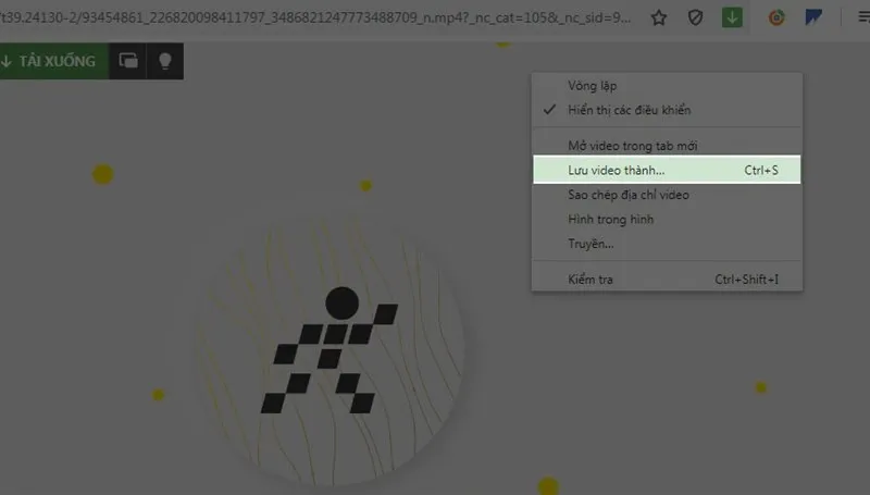 Chuột phải và chọn Lưu hình ảnh/video thành... để tải Story