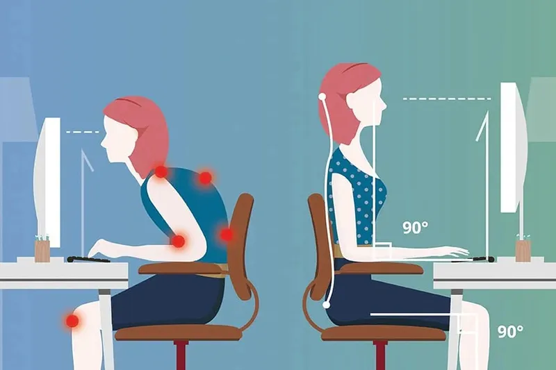 Nên ngồi cách màn hình máy tính bao xa6