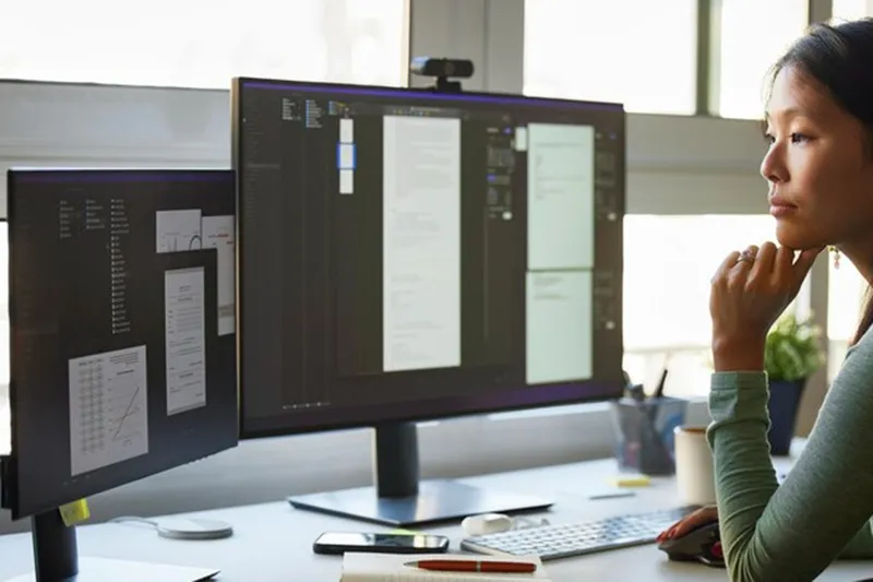 Nên ngồi cách màn hình máy tính bao xa5