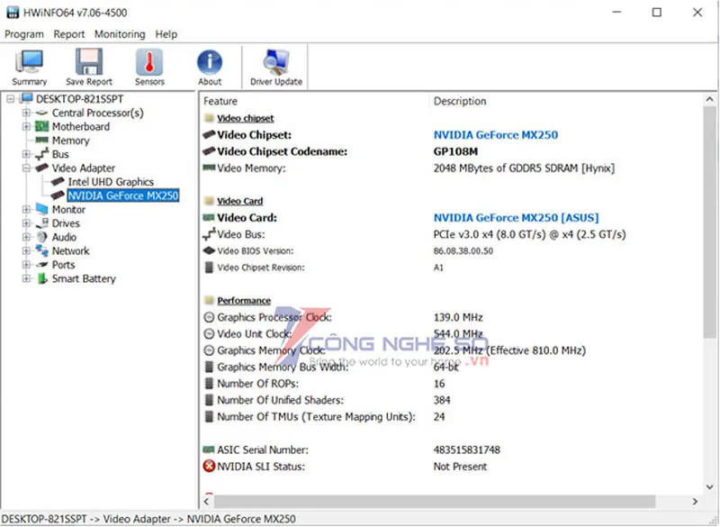 Nhấp đúp vào Video Adapter
