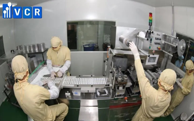 Thực hiện ép vỉ và đóng lọ