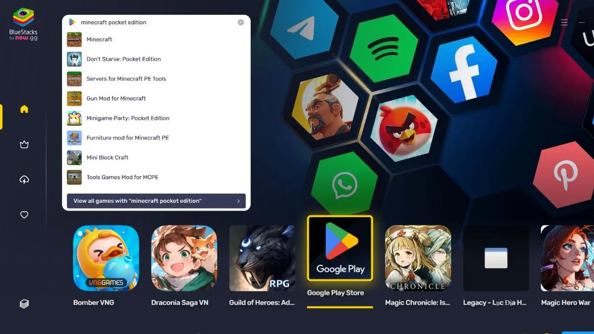 Cách tải Minecraft PC bằng phần mềm giả lập bước 2