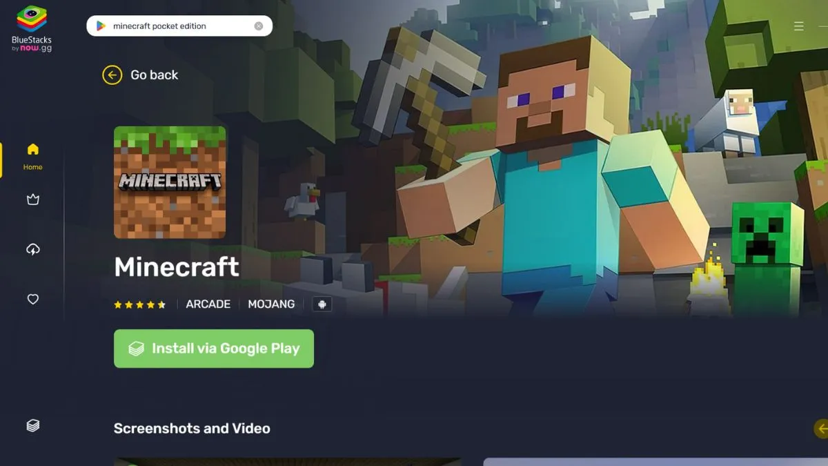 Cách tải Minecraft PC bằng phần mềm giả lập bước 11