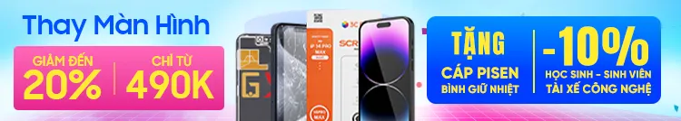 Một bức ảnh quảng cáo cho dịch vụ thay màn hình laptop
