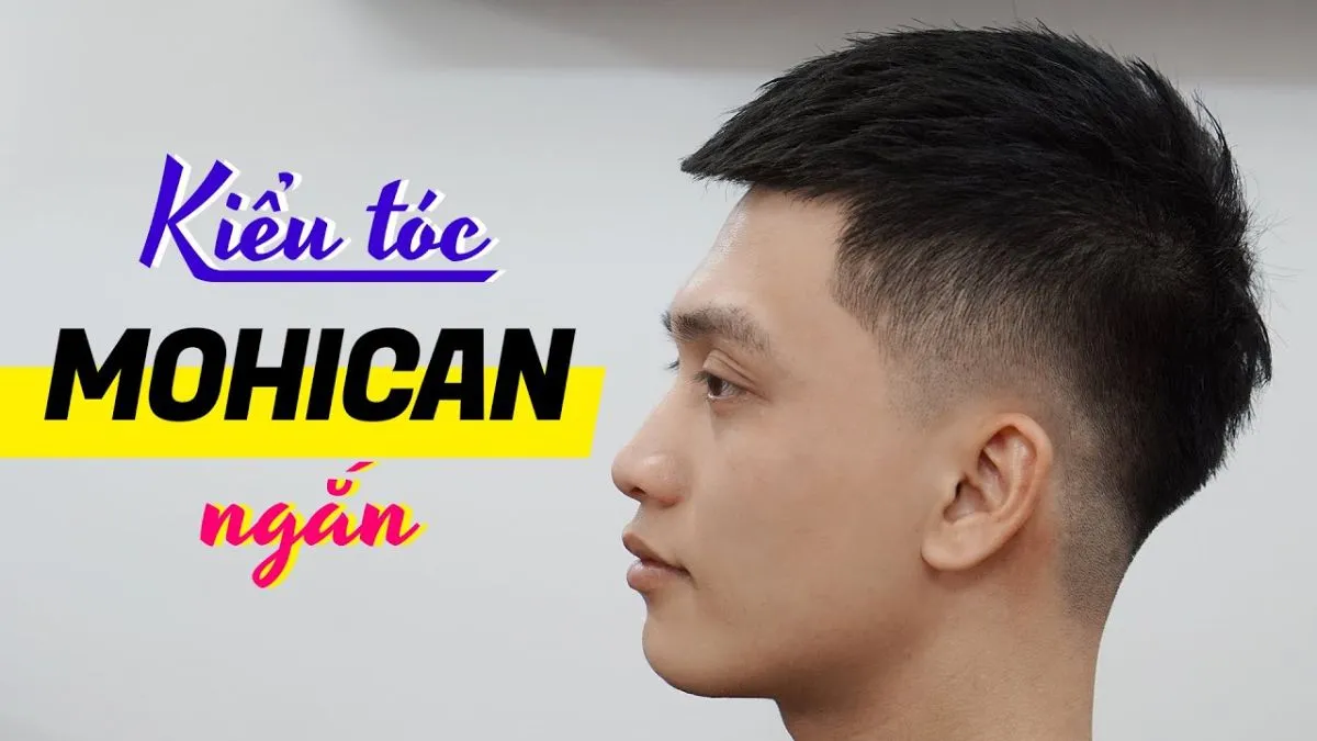 Tóc ngắn nam kiểu Mohican giúp tăng vẻ cá tính, nghịch ngợm