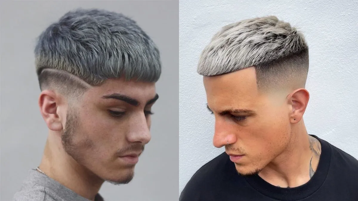 Tóc Crop nhuộm màu khói sáng rất cá tính và thu hút