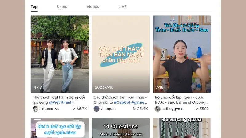Hình ảnh một bạn trẻ đang cố gắng làm ngược lại các chỉ dẫn trong thử thách Đối Lập