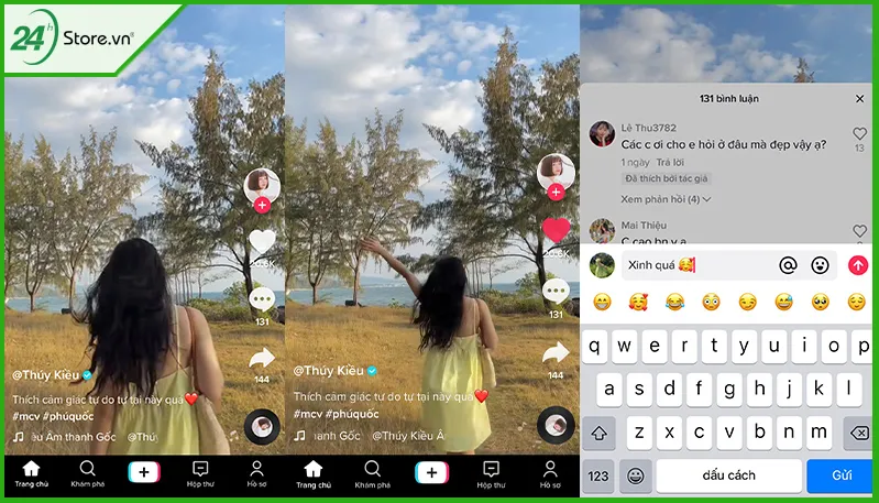 Tương tác với người dùng tiktok để thu hút sự chú ý