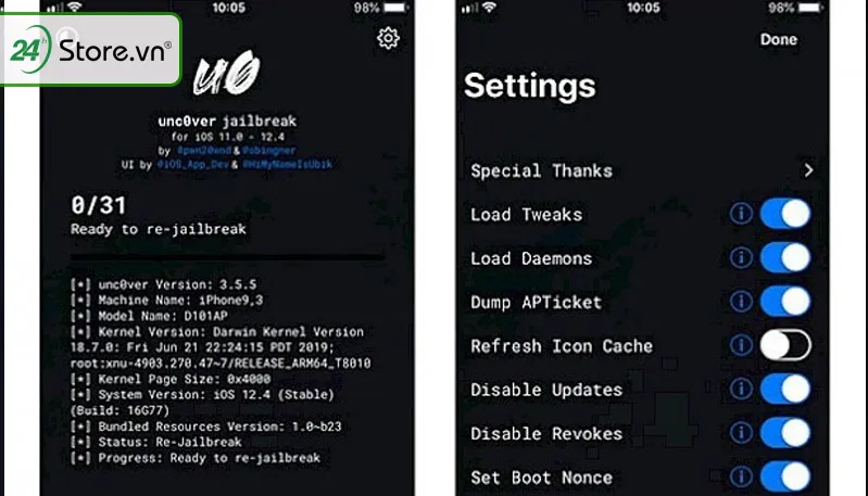 Cách xóa Jailbreak iOS 12.4 1