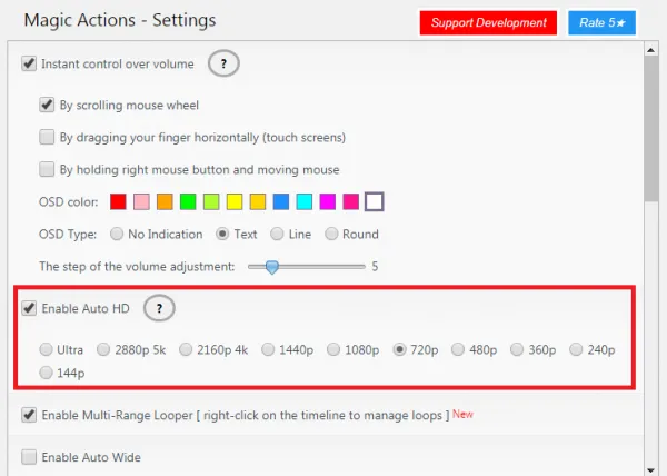 Tự động phát video độ nét cao
