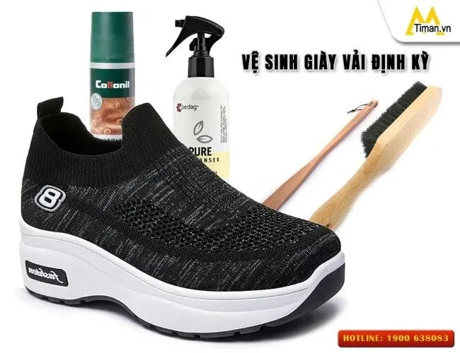 Vệ sinh giày vải nữ đúng cách tăng độ bền