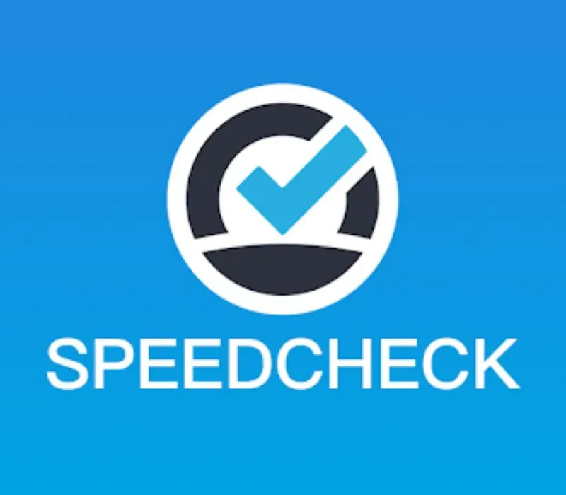 Logo xuất hiện tại trang chủ của Speedcheck