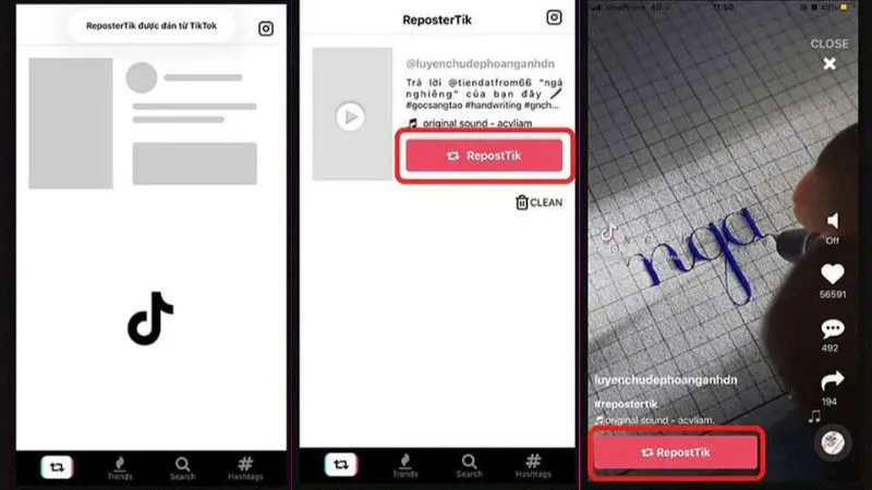 Các bước xóa logo TikTok với ứng dụng ReposterTik