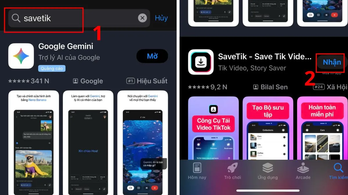 Tải ứng dụng SaveTik để xóa logo TikTok trên iPhone