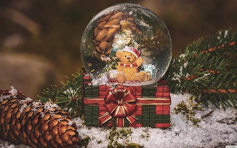 Phong cách thiết kế hình nền Noel hiện đại với tông màu sang trọng và bố cục tinh tế