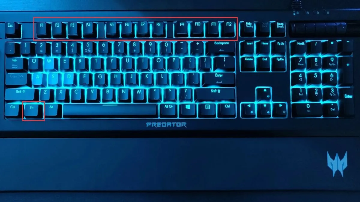 Sử dụng tổ hợp phím Fn để điều chỉnh chế độ hiển thị trên laptop