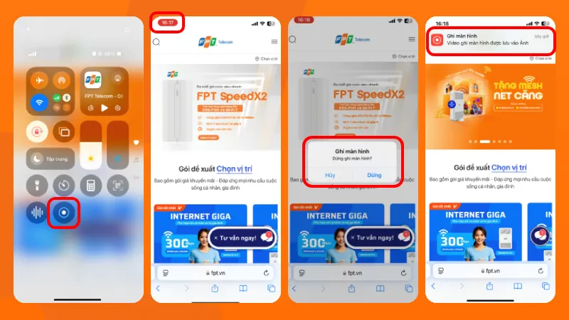 HÆ°á»›ng dáº«n cÃ¡ch ghi mÃ n hÃ¬nh iPhone khÃ´ng cÃ³ nÃºt Home