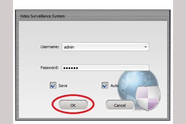 Giao diện thêm thiết bị đầu ghi vào phần mềm CMS 3.0, hiển thị các trường thông tin cần điền như Device Name, Domain/IP, Username, Password