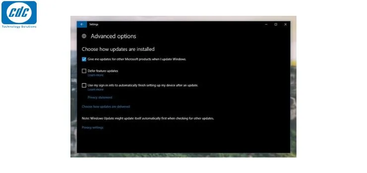 Tắt tính năng chia sẻ bản cập nhật ngang hàng để giảm tải cho Disk