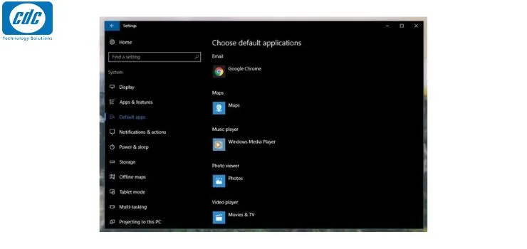 Thiết lập lại các phần mềm mặc định trên Windows 10 bản 2026