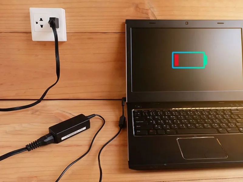 Xác định sự cố nguồn điện và bộ sạc khi máy tính không thể khởi động màn hình