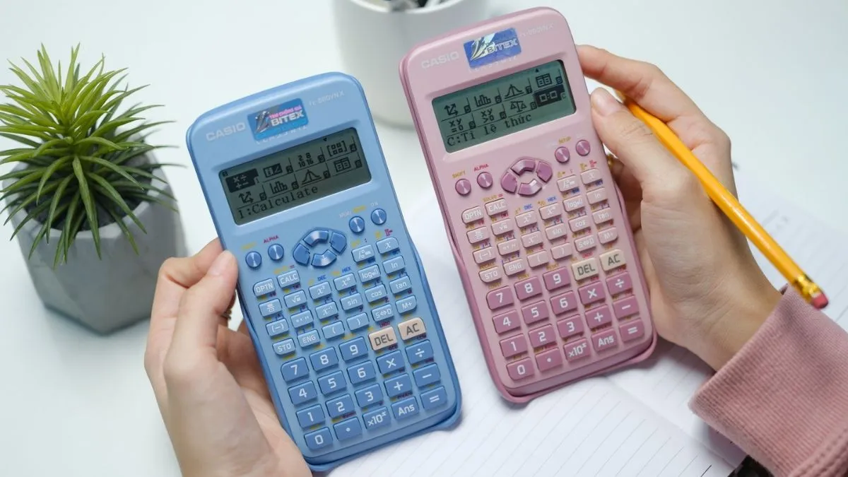 Màn hình hiển thị phương thức ma trận trên dòng máy Casio FX 580VNX giúp xử lý nhanh các bài toán chuyên sâu