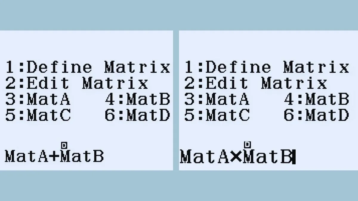 Hướng dẫn nhập các phép toán cộng và nhân trực tiếp từ giao diện tính toán Matrix của Casio FX 580VNX