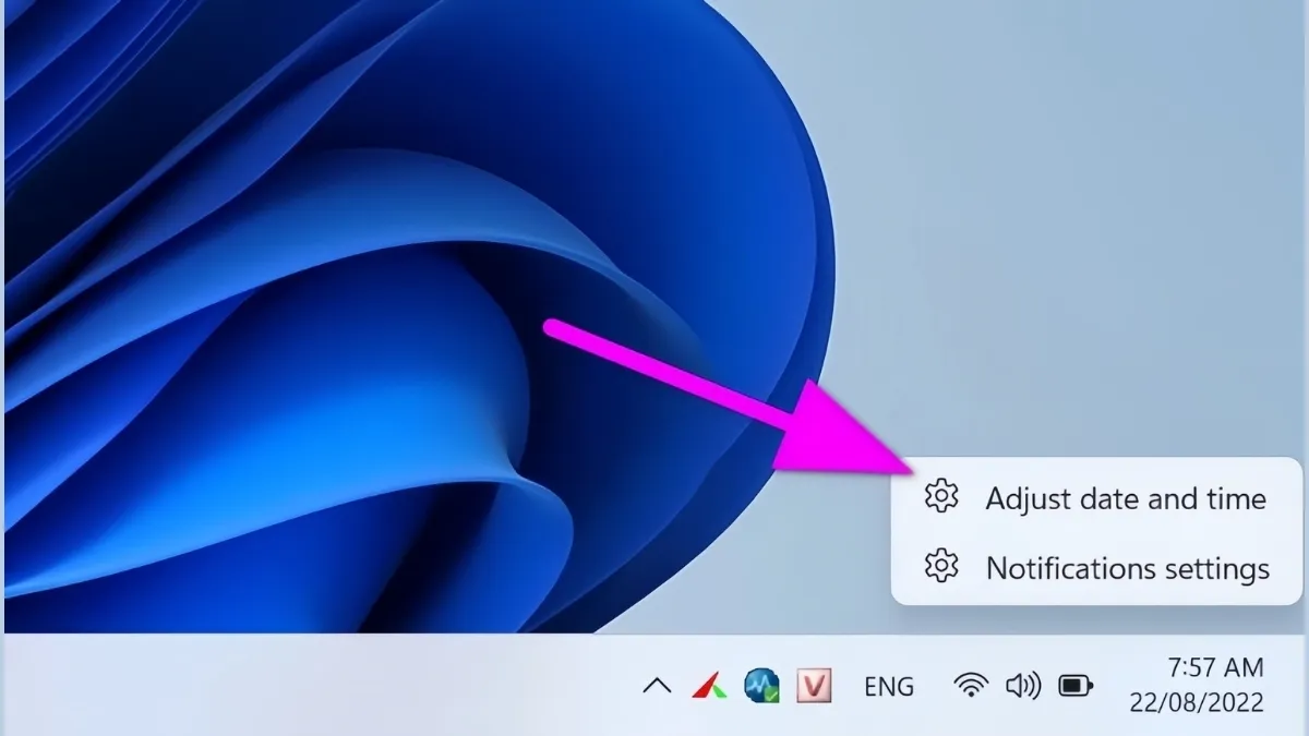 Truy cập cài đặt trên Windows 11