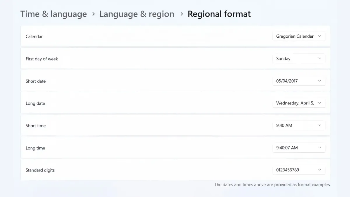Tùy chỉnh chi tiết định dạng