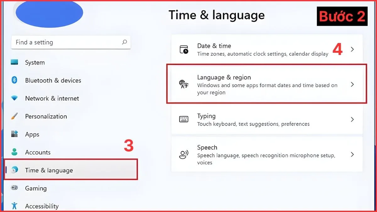 Truy cập Date & time