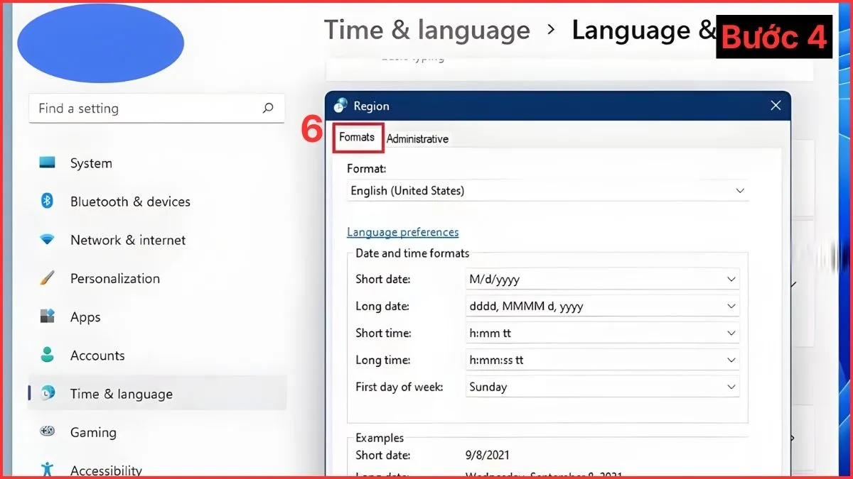 Bật Set time automatically