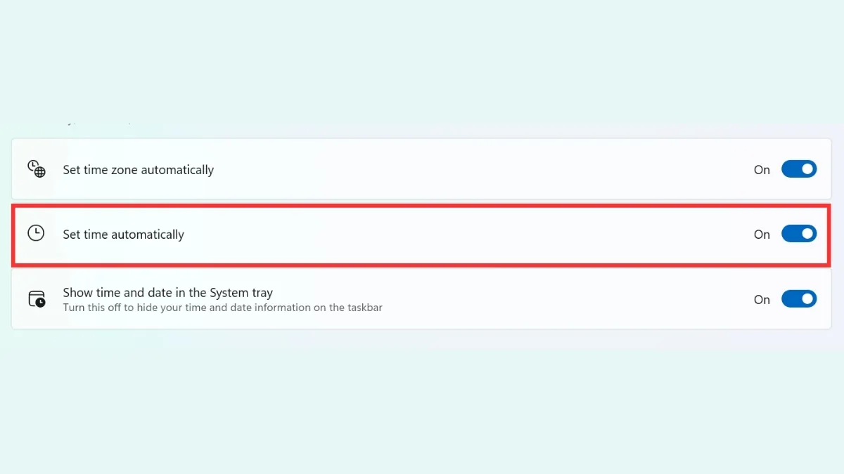 Bật đồng bộ tự động trên Windows 11