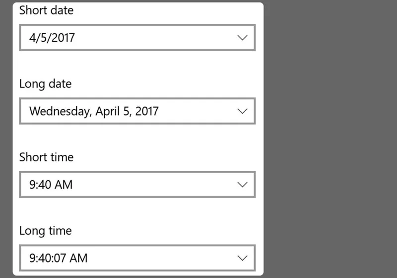 Điều chỉnh cấu hình hiển thị cuối cùng sau khi đã sửa lỗi thời gian
