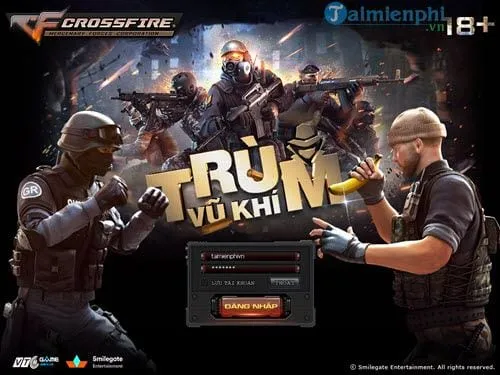 Giao diện đăng nhập game Đột Kích