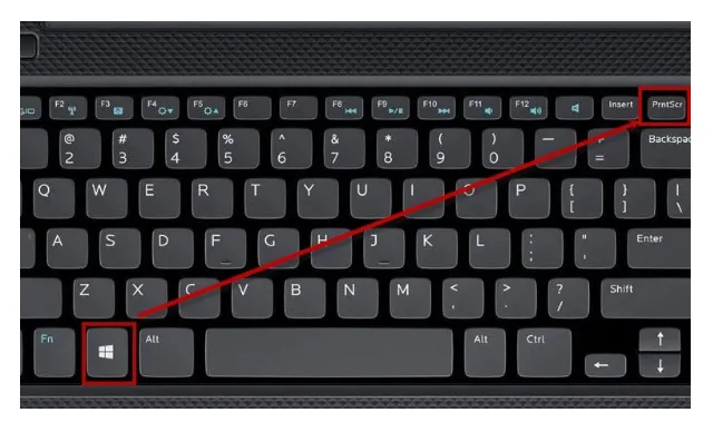 Giao diện phần mềm Paint sau khi dán ảnh chụp màn hình