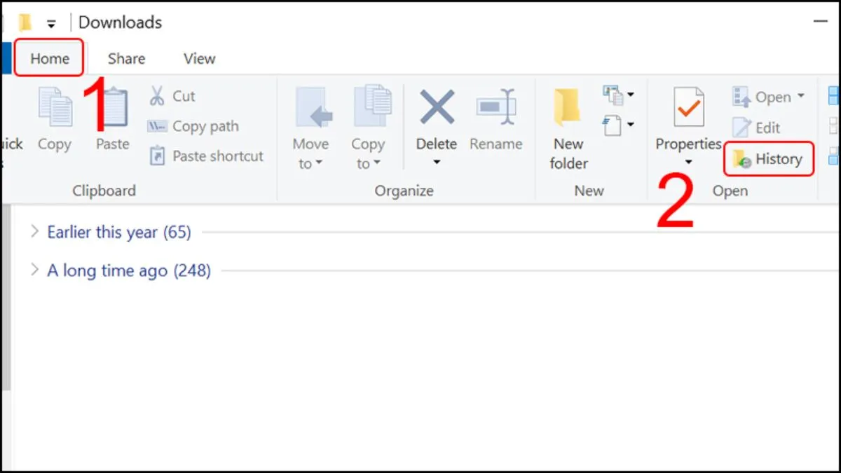 Khôi phục file bằng File History