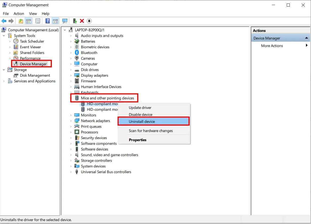 Danh sách các thiết bị phần cứng hiển thị trong Device Manager giúp người dùng quản lý Driver hệ thống