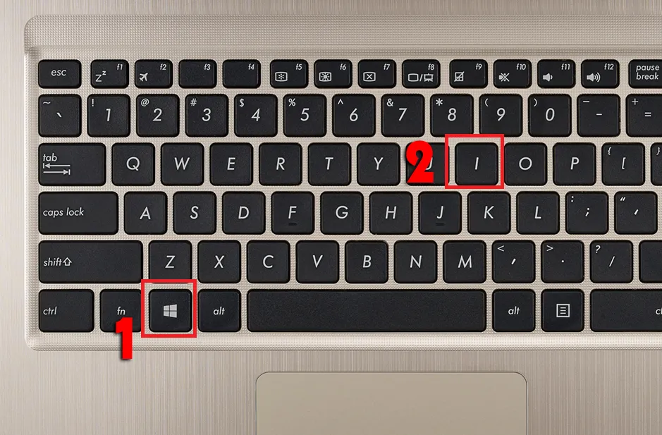 Nhấn tổ hợp phím Windows + I để mở nhanh màn hình Cài đặt (Settings)