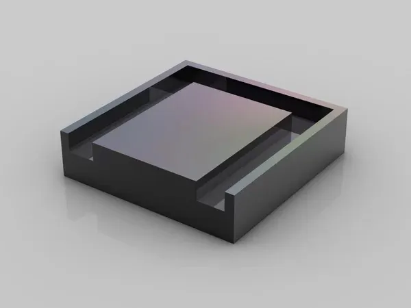 Bề mặt wafer lộ ra các mô hình mạch điện đầu tiên sau khi tẩy bỏ chất cản quang