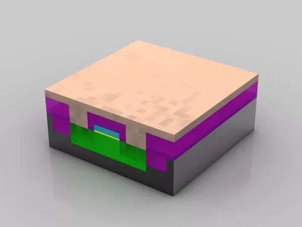 Các ion đồng bám chặt vào bề mặt tạo thành mạng lưới dây dẫn siêu vi