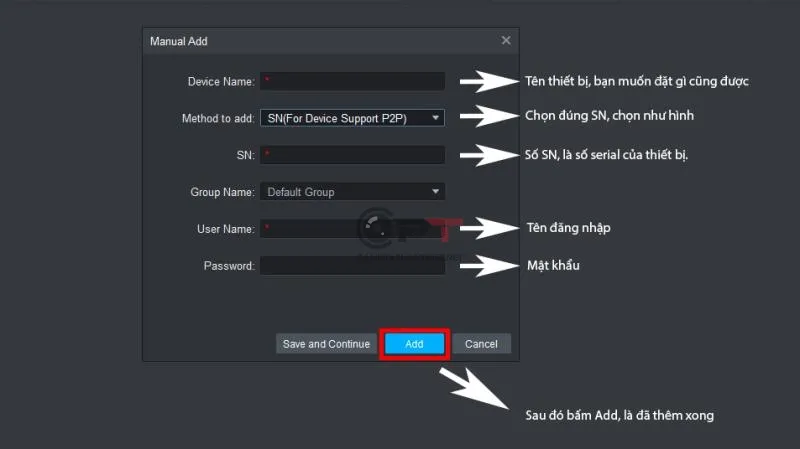 Cách thêm camera dahua trên máy tính bằng phần mềm SmartPSS - 6065