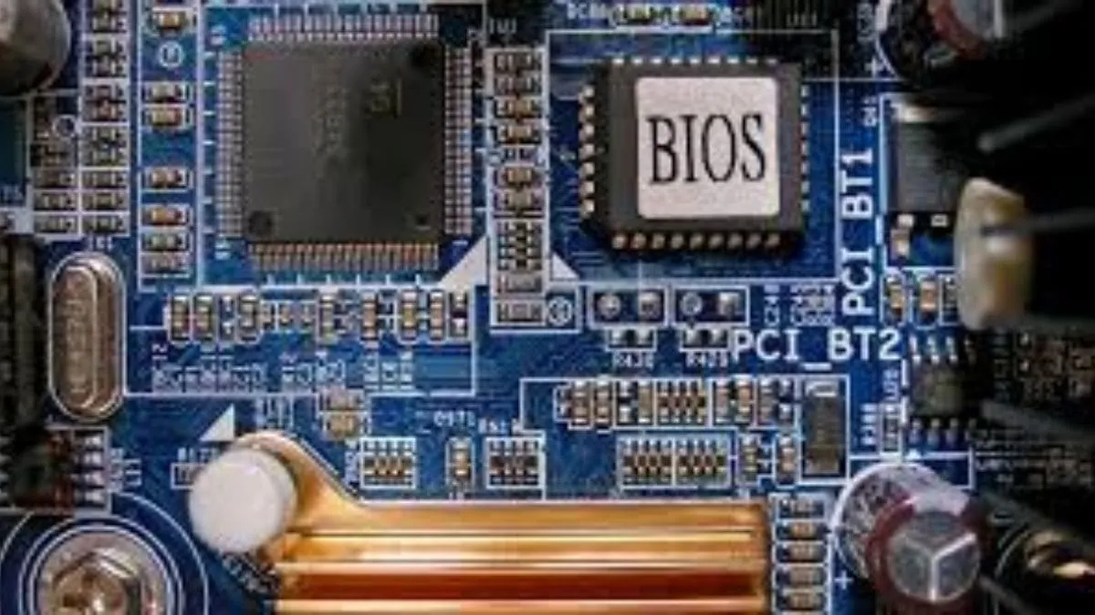 Mô tả đồ họa về khái niệm BIOS và vị trí trên bo mạch chủ