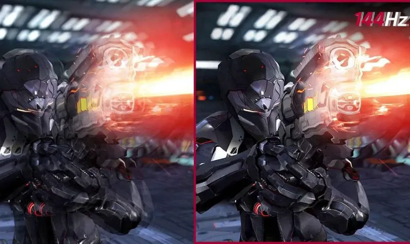 Cận cảnh bảng mạch in của một chiếc card màn hình hỗ trợ 144hz hiện đại với các linh kiện bán dẫn cao cấp