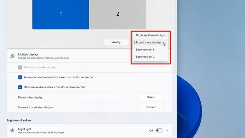 Lựa chọn các chế độ hiển thị phù hợp với nhu cầu làm việc đa nhiệm