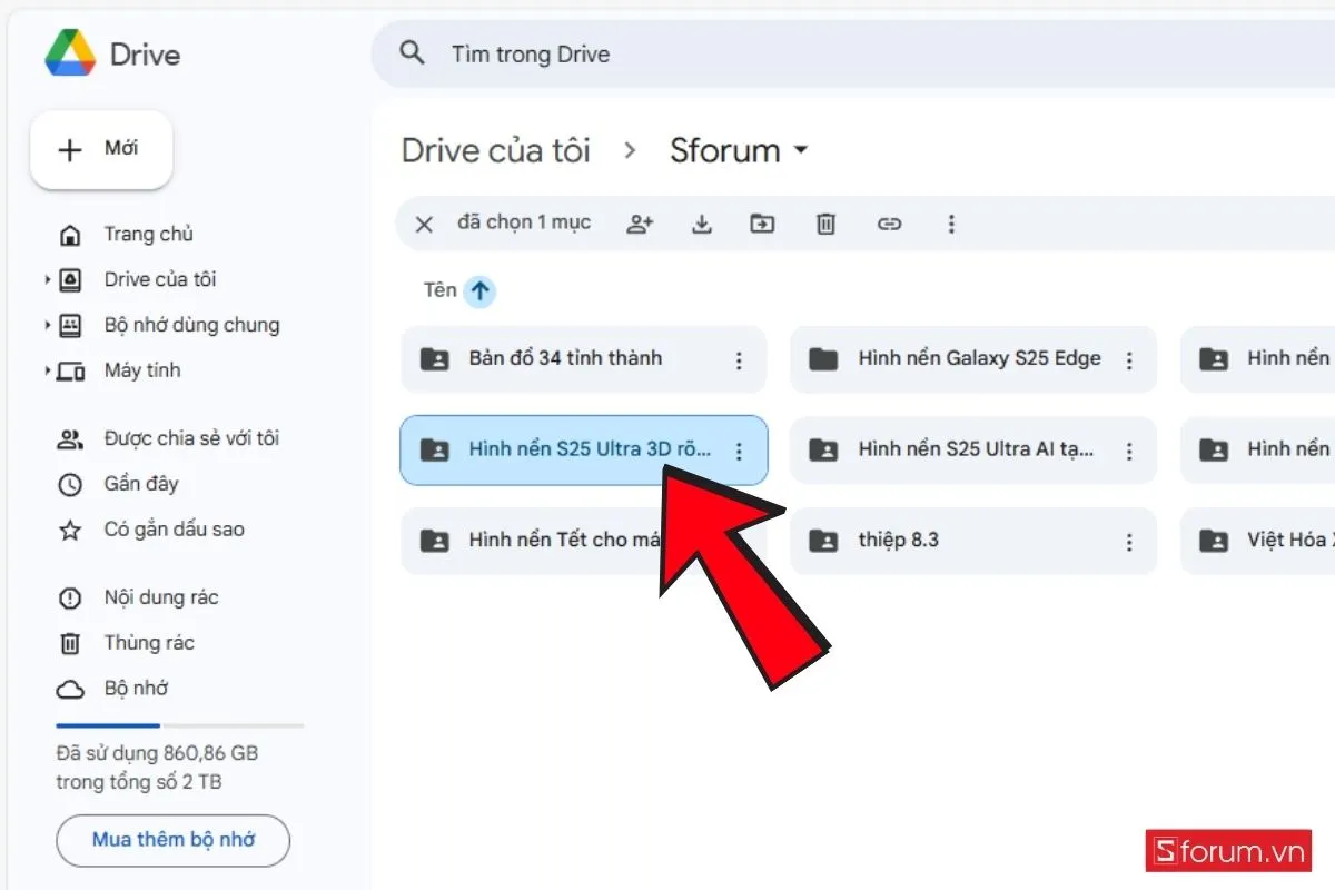 Đăng nhập vào Google Drive trên máy tính và tải file lên