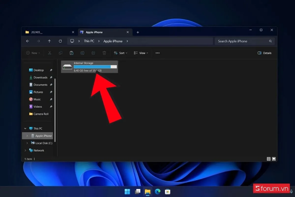 Truy cập vào bộ nhớ trong của iPhone