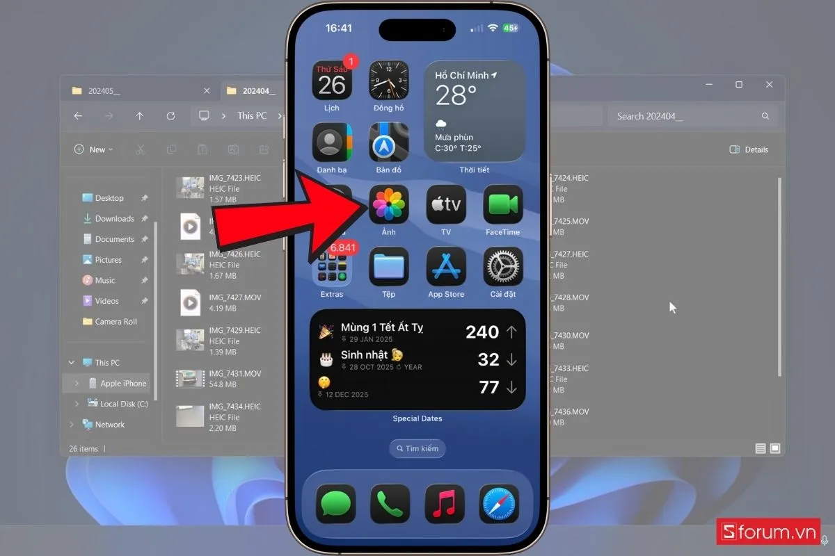 Kiểm tra file trên iPhone